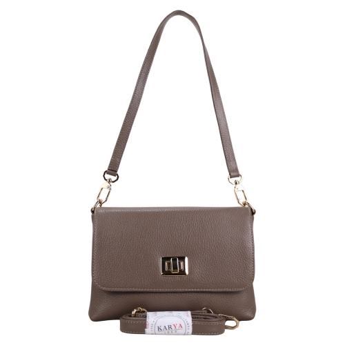 Сумка жіноча шкіряна Karya 5076-51 бежева