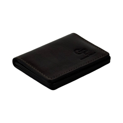 Обложка для документов кожаная Grande Pelle 221620 темно-коричневая (айди карта, права)