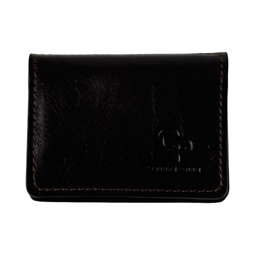 Обложка для документов кожаная Grande Pelle 221620 темно-коричневая (айди карта, права)