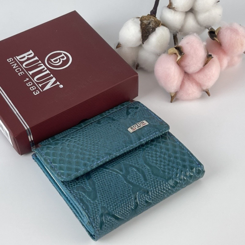 Кошелек женский кожаный Butun 590-008 037 бирюзовый