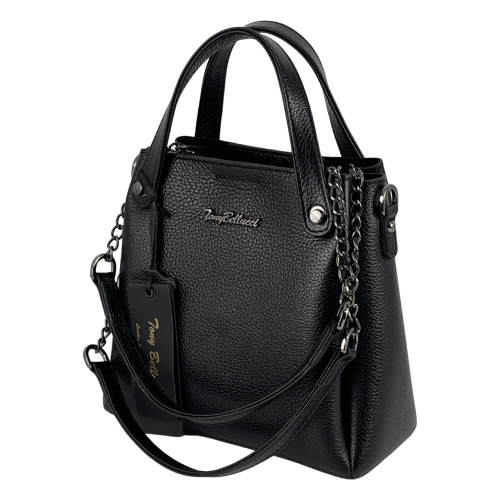 Сумка жіноча шкіряна Tony Bellucci 0497-281 чорна