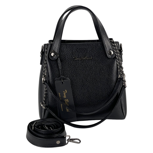 Сумка жіноча шкіряна Tony Bellucci 0497-281 чорна