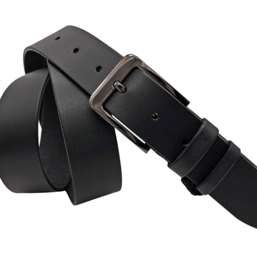 Ремінь чоловічий шкіряний Кремінь 06.40.00.29 140 см батальний чорний