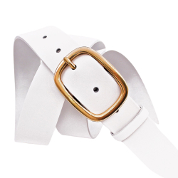 Ремінь жіночий шкіряний Кремінь 05.40.00.04 білий 125 см