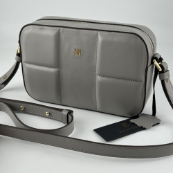 Сумка крос-боді жіноча шкіряна Enzo Nori EN1051-S3 сіра