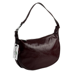 Сумка жіноча шкіряна лакована Bags4Life 55612 бордова