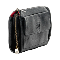 Клатч-барсетка чоловіча шкіряна Vittorio Safino VS 116 чорна Корсика