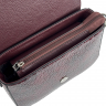 Сумка кросс-боди женская кожаная лакированная Karya 5068 винная 