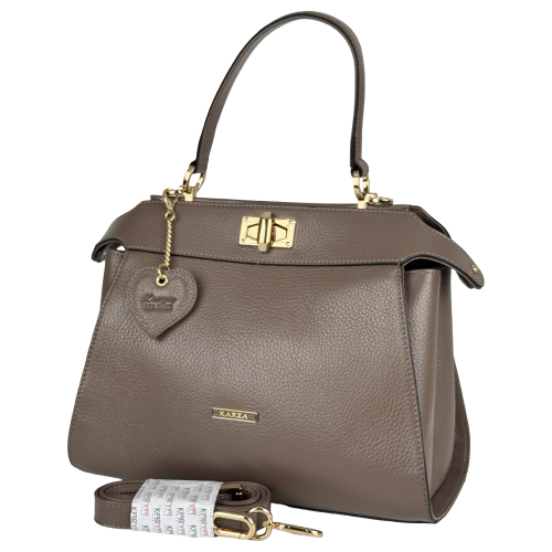 Сумка женская кожаная Karya 2571-51 бежевая