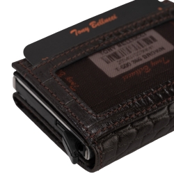 Візитниця-картхолдер шкіряна Tony Bellucci 580-355 темно-коричнева