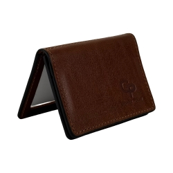 Обложка для документов кожаная Grande Pelle 221623 коричневая (айди карта, права)