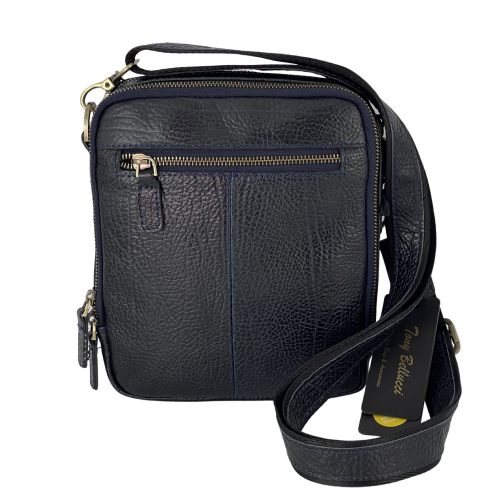 Сумка чоловіча шкіряна Tony Bellucci T5154-894 темно-синя