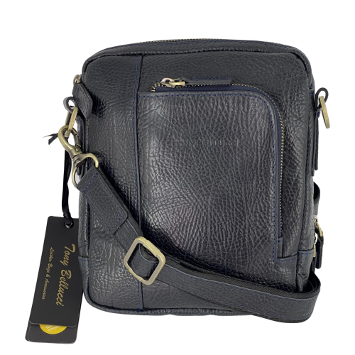 Сумка чоловіча шкіряна Tony Bellucci T5154-894 темно-синя