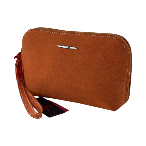 Косметичка жіноча замшева Eminsa 2071 помаранчева