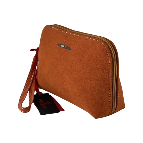 Косметичка жіноча замшева Eminsa 2071 помаранчева