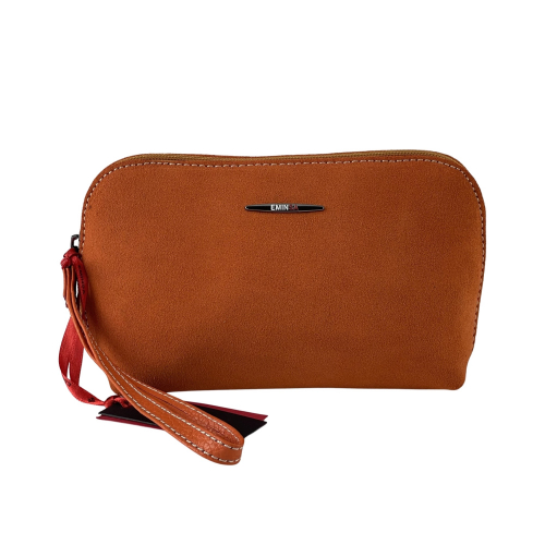 Косметичка жіноча замшева Eminsa 2071 помаранчева