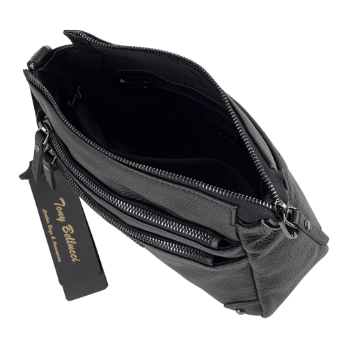 Сумка жіноча шкіряна Tony Bellucci 0455-281 чорна