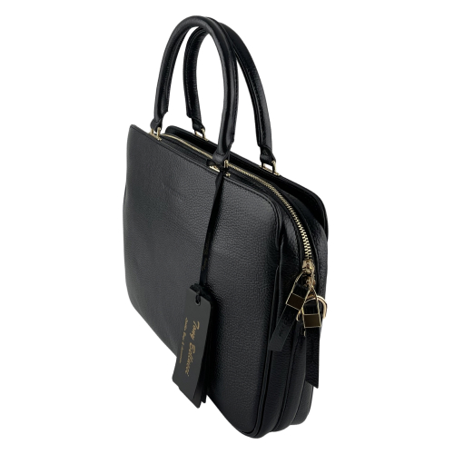 Сумка-портфель жіночий шкіряний Tony Bellucci 0525-281 чорний