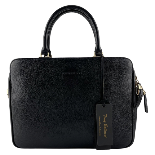 Сумка-портфель жіночий шкіряний Tony Bellucci 0525-281 чорний