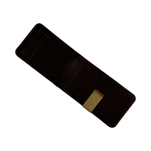 Гаманець-затиск для купюр чоловічий шкіряний Vittorio Safino K 32 коричневий