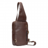 Сумка мужская кожаная через плечо Vittorio Safino VS 096 коричневая