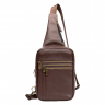 Сумка мужская кожаная через плечо Vittorio Safino VS 096 коричневая