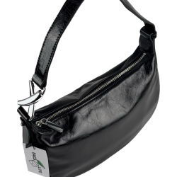 Сумка жіноча шкіряна лакована Bags4Life 55612 чорна