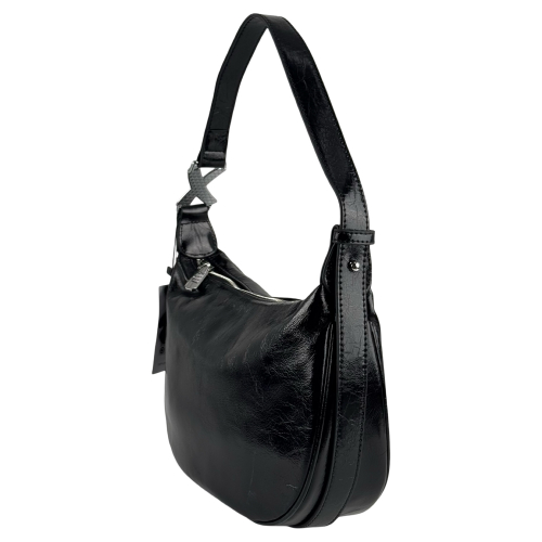 Сумка жіноча шкіряна лакована Bags4Life 55612 чорна