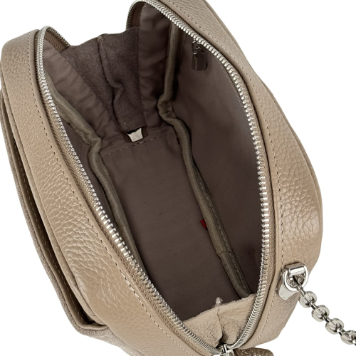 Сумка женская кожаная с замшевой вставкой Vito Torelli 1094 6019/1075 бежевая