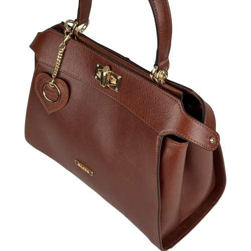 Сумка женская кожаная Karya 2571-615 коричневая