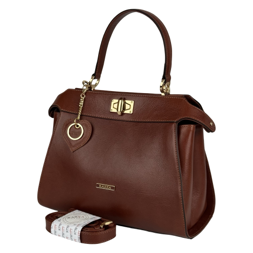 Сумка женская кожаная Karya 2571-615 коричневая