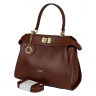Сумка женская кожаная Karya 2571-615 коричневая