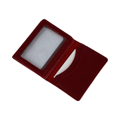 Обложка для документов кожаная Grande Pelle 221660 красная (айди карта, права)