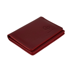 Обложка для документов кожаная Grande Pelle 221660 красная (айди карта, права)