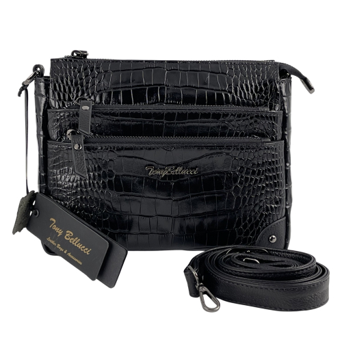 Сумка женская кожаная Tony Bellucci 0455-356 черная