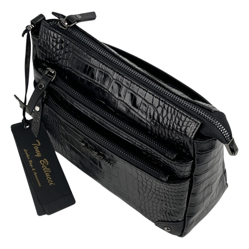 Сумка женская кожаная Tony Bellucci 0455-356 черная