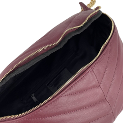 Сумка крос-боді жіноча шкіряна Genuine Leather 1035 винна