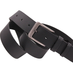 Ремень мужской кожаный Кремень 06.40.00.30 135 см черный