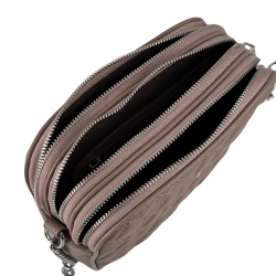 Сумка крос-боді жіноча шкіряна Enzo Nori EN1012-260 пудра