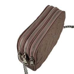 Сумка крос-боді жіноча шкіряна Enzo Nori EN1012-260 пудра