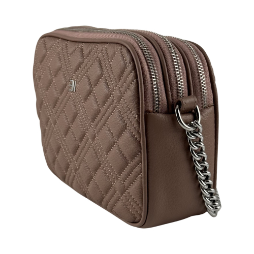 Сумка кросс-боди женская кожаная Enzo Nori EN1012-260 пудровая