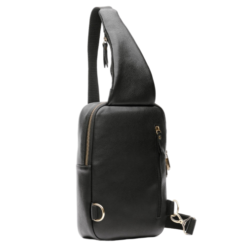 Сумка чоловіча шкіряна через плече Vittorio Safino VS 096 чорна