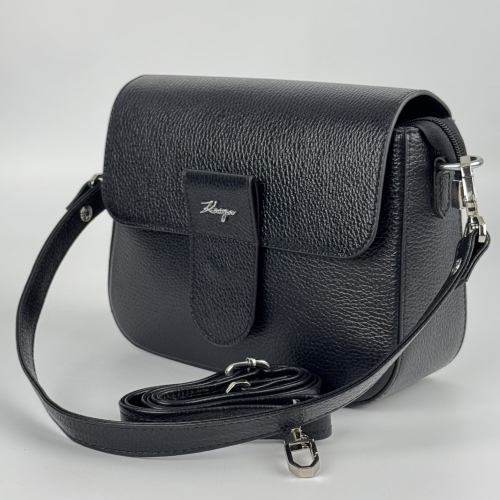 Сумка кросс-боди женская кожаная Karya 5068-45 черная