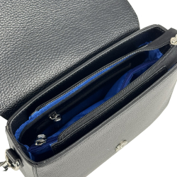 Сумка крос-боді жіноча шкіряна Karya 5068-45 чорна