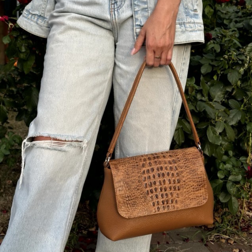 Сумка женская кожаная Vito Torelli 1047 4013/1214 рыжая