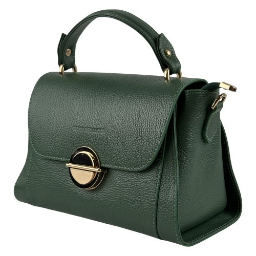 Сумка жіноча шкіряна Tony Bellucci 0551-211 зелена (золота фурнітура)