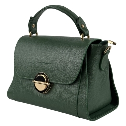 Сумка жіноча шкіряна Tony Bellucci 0551-211 зелена (золота фурнітура)