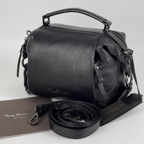 Сумка женская кожаная Tony Bellucci 0308-281 черная