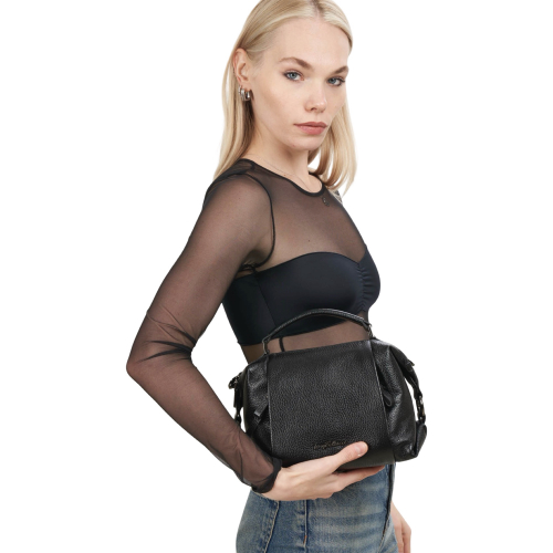 Сумка женская кожаная Tony Bellucci 0308-281 черная