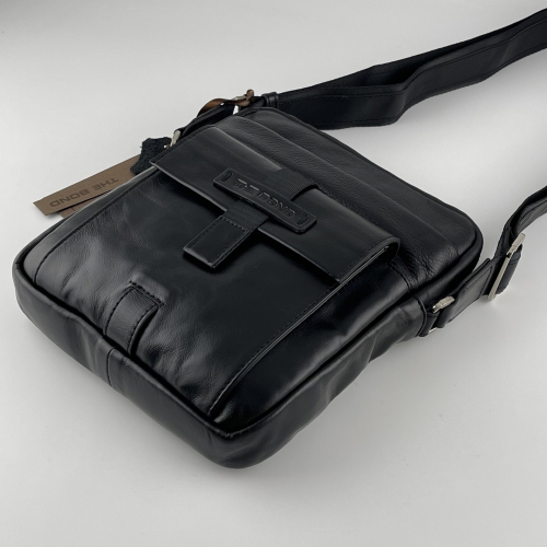 Сумка мужская кожаная The Bond 1114-1 черная